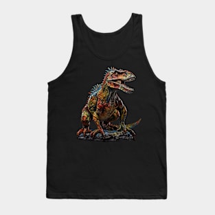 Colorful Carnivore Dino Tank Top